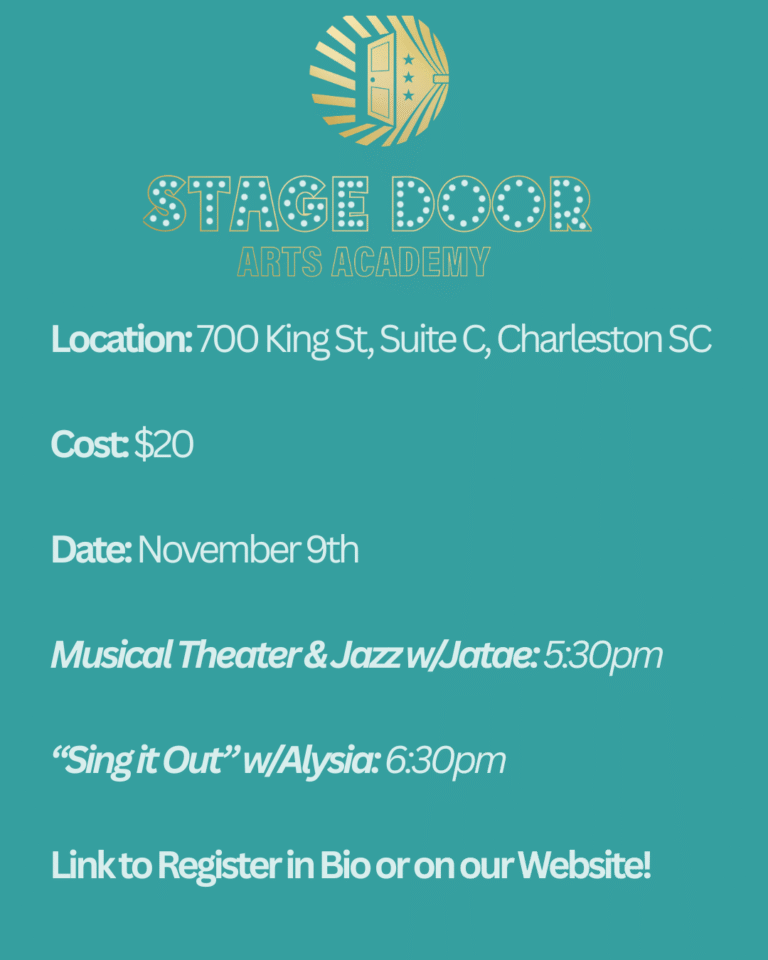 Musical Theater, Jazz Pop Up & Sing it Out Vocal Master Classes – Sunday, November 9th